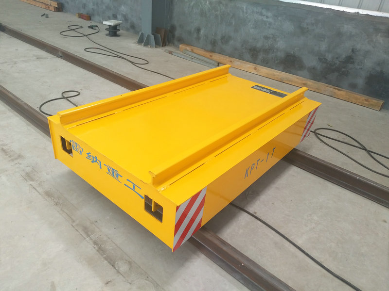 Cable Reel Powered Warehouse Flat Car on Rail עם שליטה מרחוק