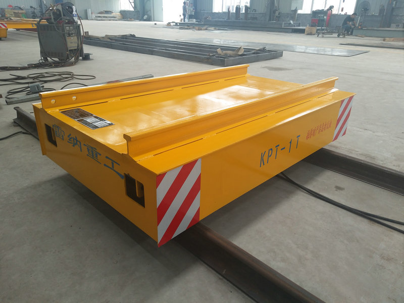 Cable Reel Powered Warehouse Flat Car on Rail עם שליטה מרחוק
