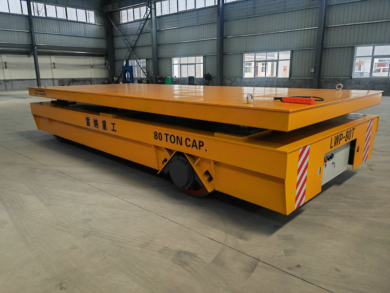 80 טון Heavy Duty Hydraulic Lifting Trackless Cart