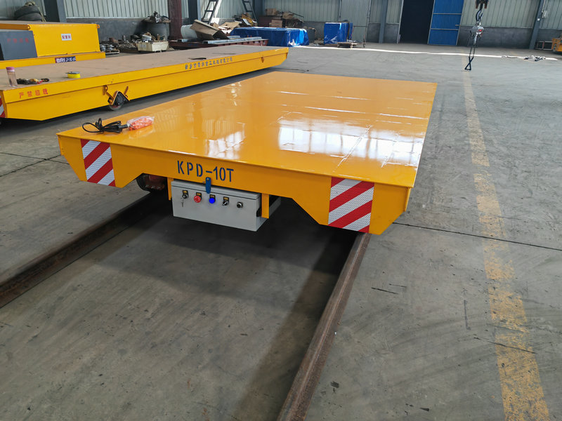 פתרון תחבורה תעשייתית Low Voltage Rail Transfer Trolley