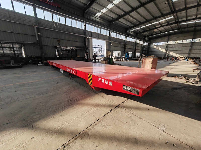20 טון Customized Low Voltage Powered Steel Rail Transfer Trolley